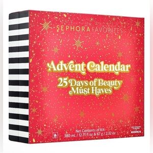 Sephora Advent Calendar in Red and Gold